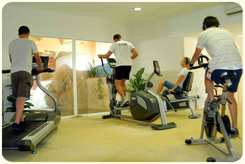 Salle de fitness au camping la Boutinardière à Pornic Salle de fitness au camping la Boutinardière à Pornic