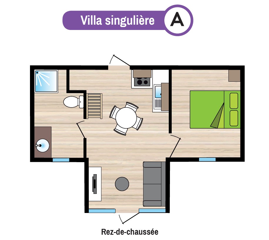 Plan gîte A