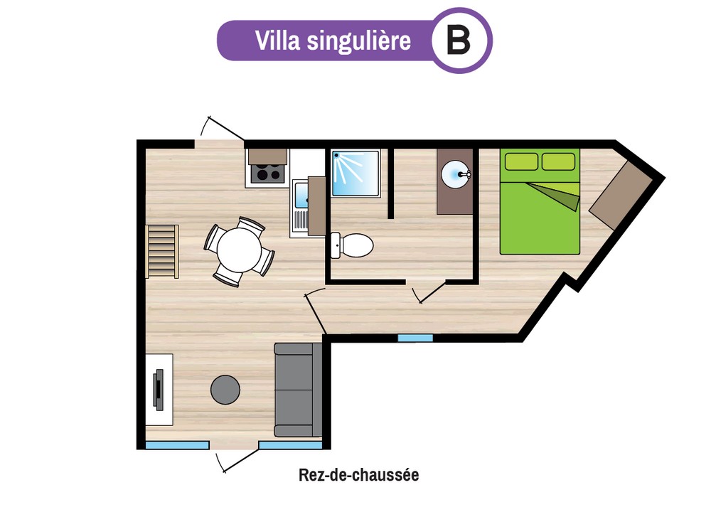 Plan gîte B