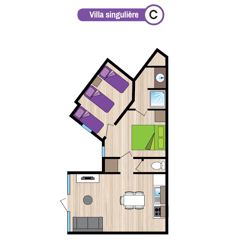 Plan gîte C