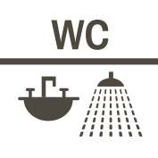 Salle d'eau et wc séparé