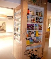 Tourist brochures and postcards