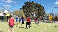 Tournoi de basket au camping