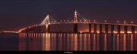 Pont de Saint Nazaire de nuit