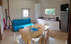 A la Boutinardière se trouvent des chalets de 35m², hébergement tout confort en Loire Atlantique 44
